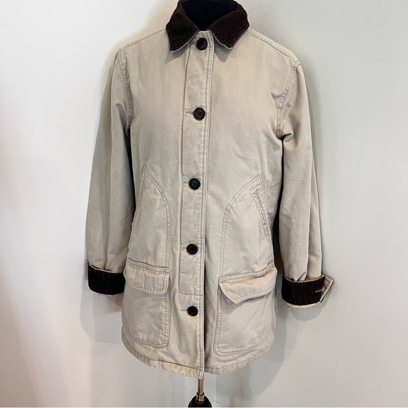 Lands End Lined Quilted Chore Coat Womens - Picture 1 of 11